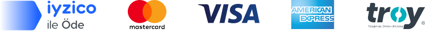 iyzico ile güvenli ödeme — Visa, Mastercard, Troy, American Express